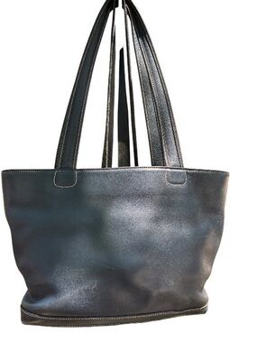 Vintage Coach Bleeker Tote, Navy